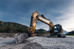 Photo of an excavator that could be financed using machine finance